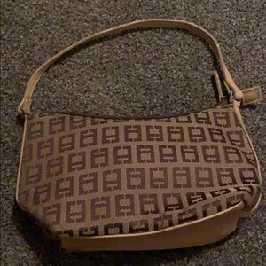 Chateau hand bag purse kaki and brown